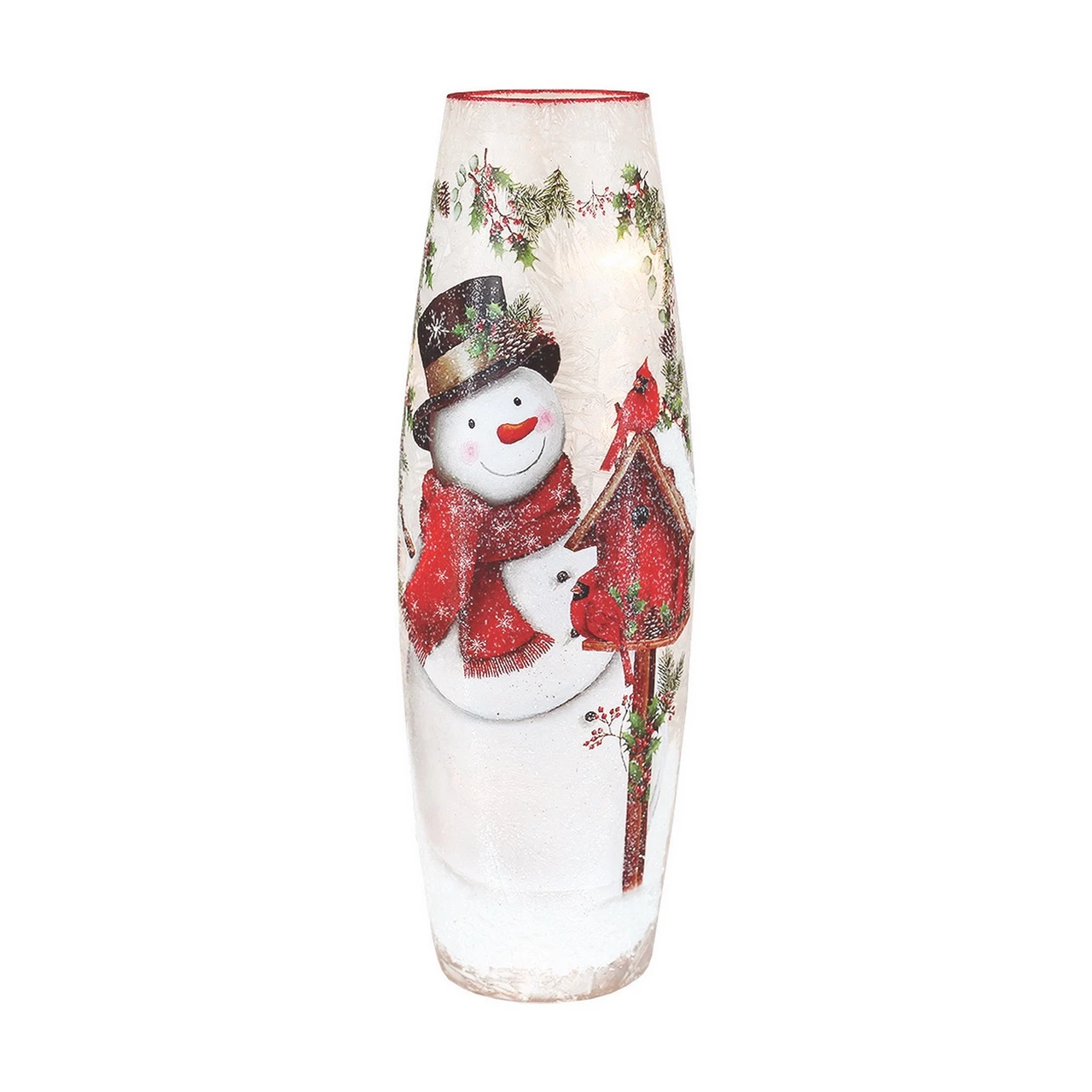 Stony Creek Large Snowman With Birdhouse LED Lighted Lamp