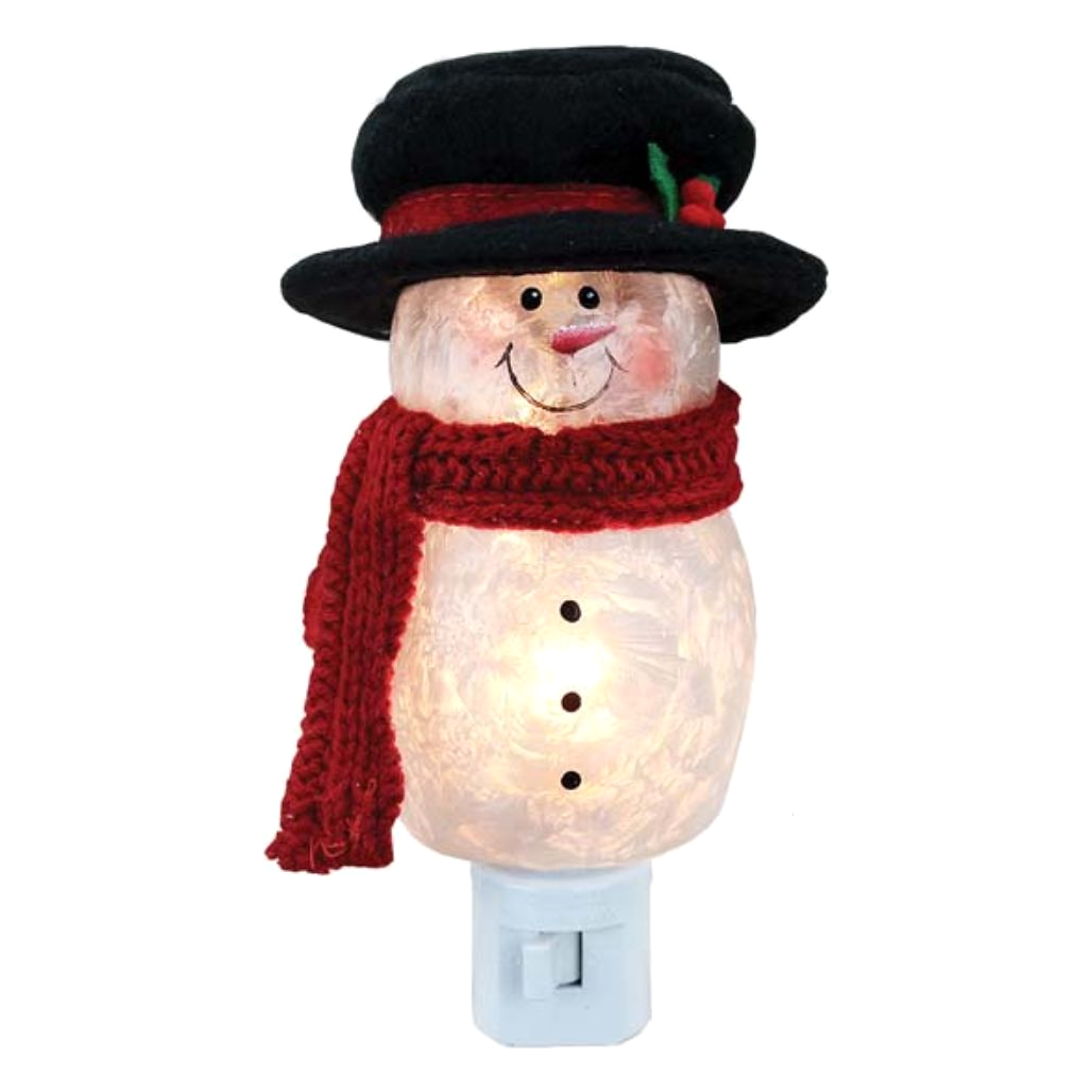 Stony Creek LED Snowman With Black Hat Night Light