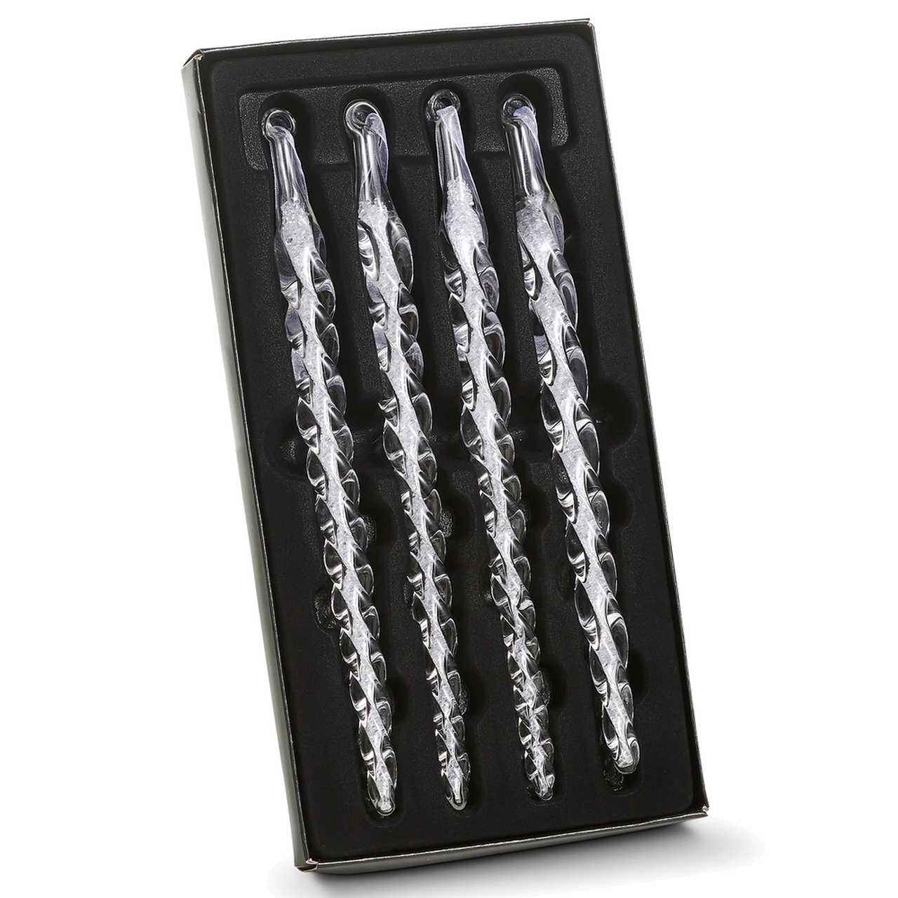 Set of 4 Spiral Icicle Ornaments | The Christmas Loft