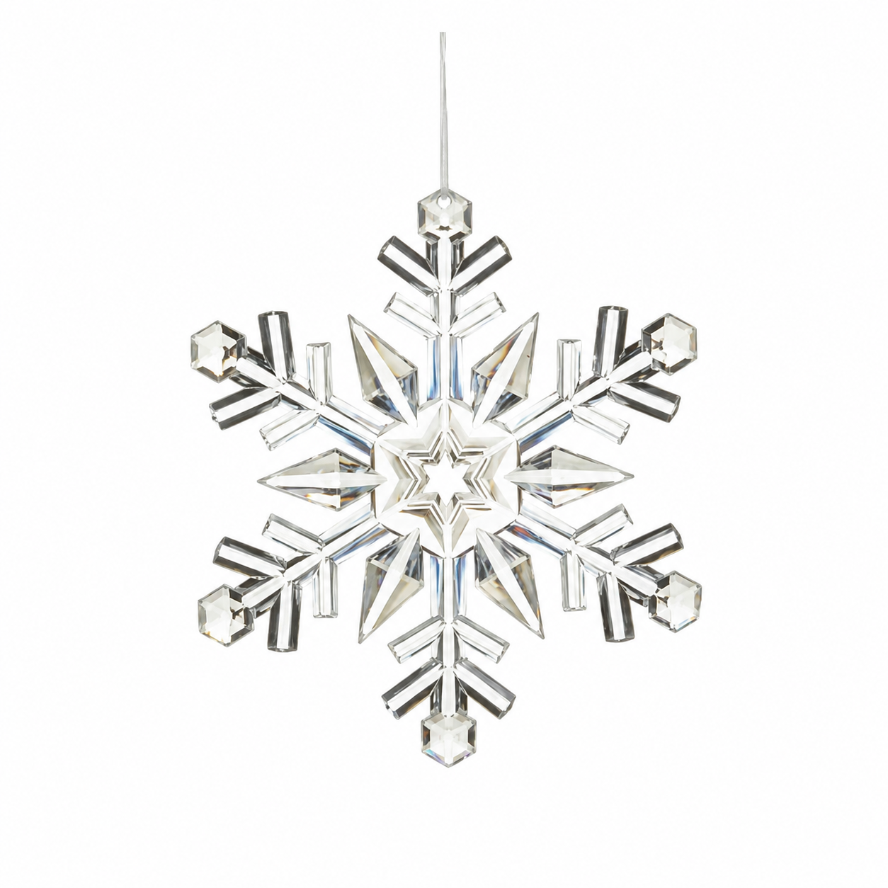 Clear Acrylic Snowflake Ornament Assortment