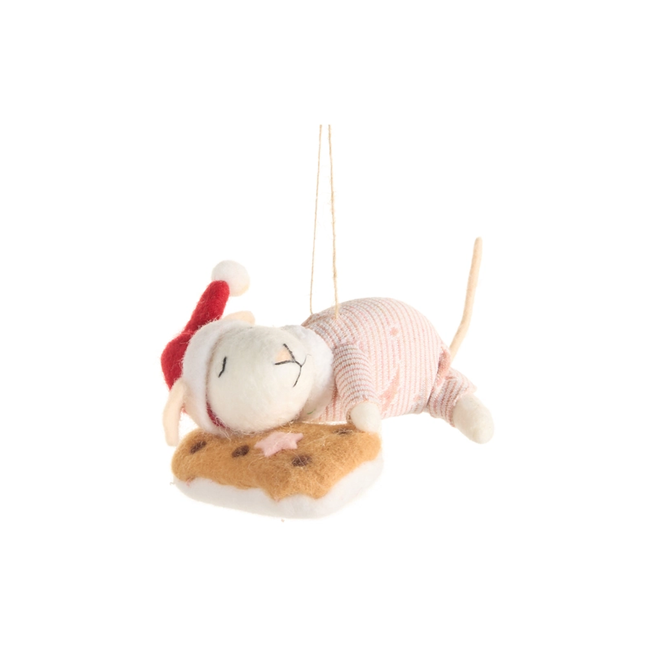 Sleeping Mouse on Cookie Pillow | The Christmas Loft
