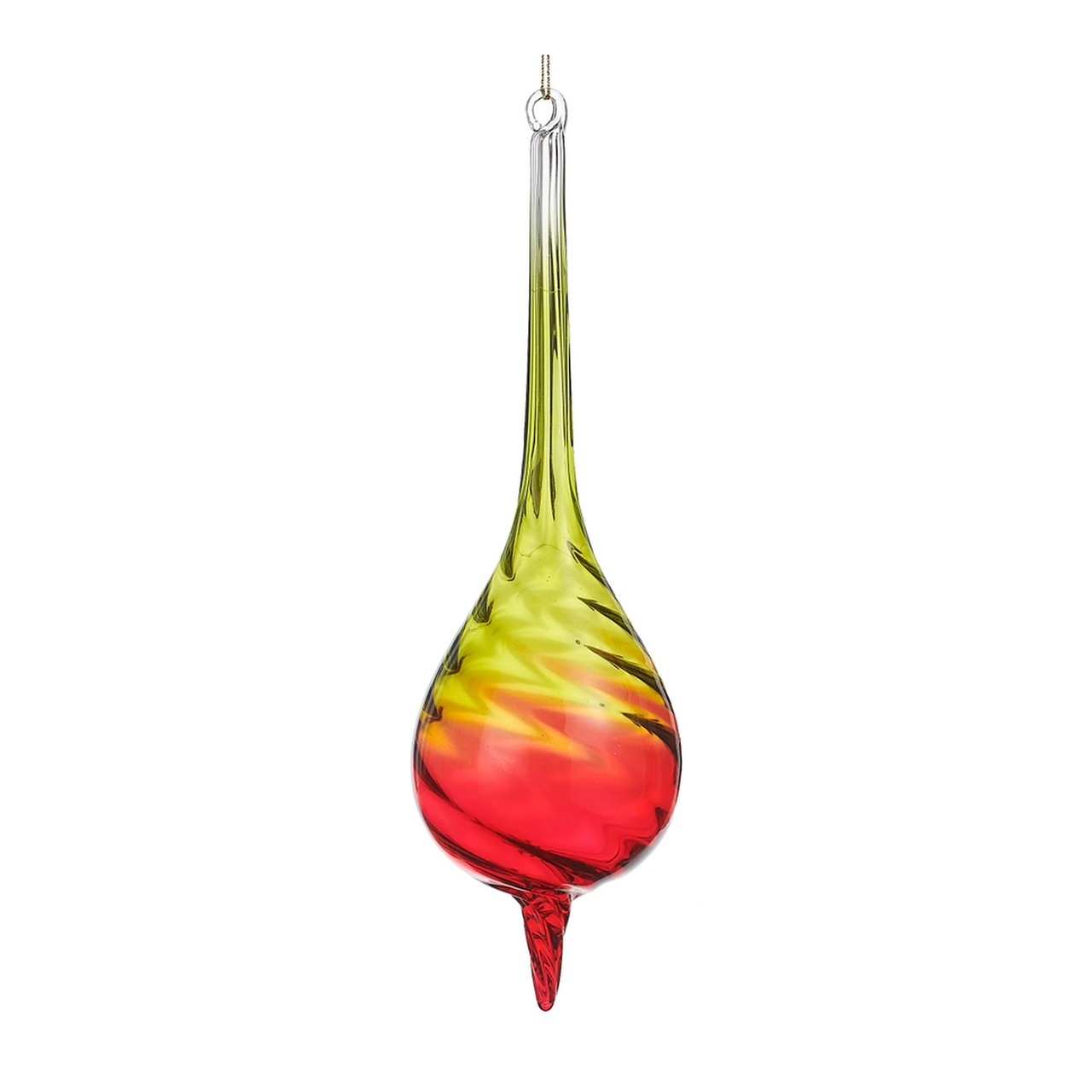 Red and Green Teardrop Finial | The Christmas Loft