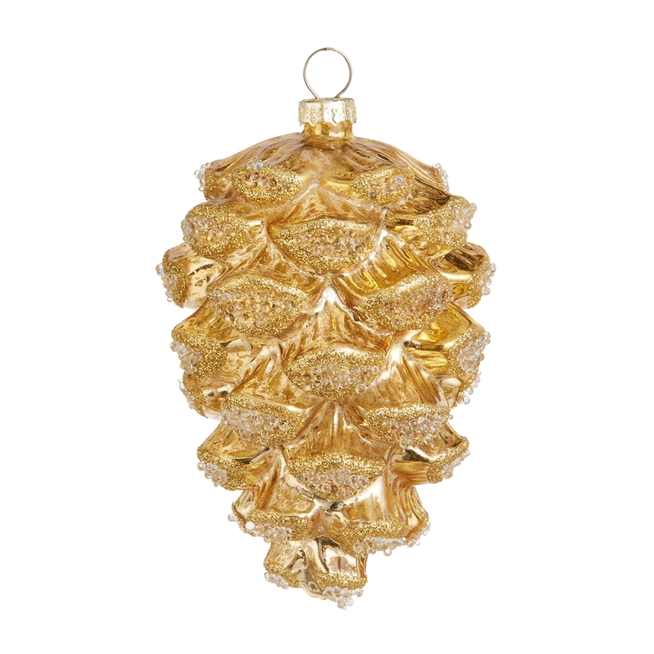 Gold Glass Pinecone Ornament | The Christmas Loft