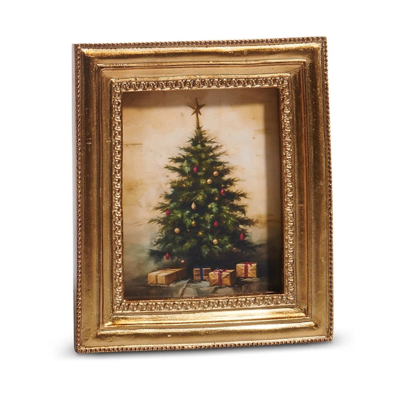 Gilded Christmas Tree Framed Art | The Christmas Loft