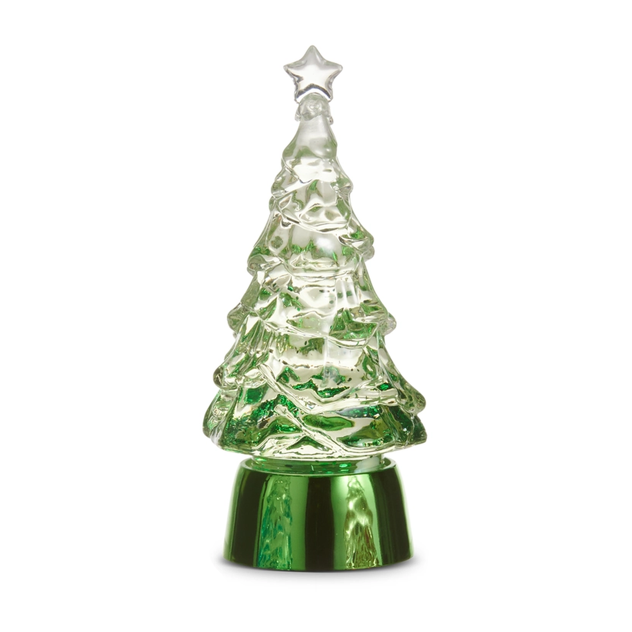 Green Lighted Glitter Water Tree | The Christmas Loft