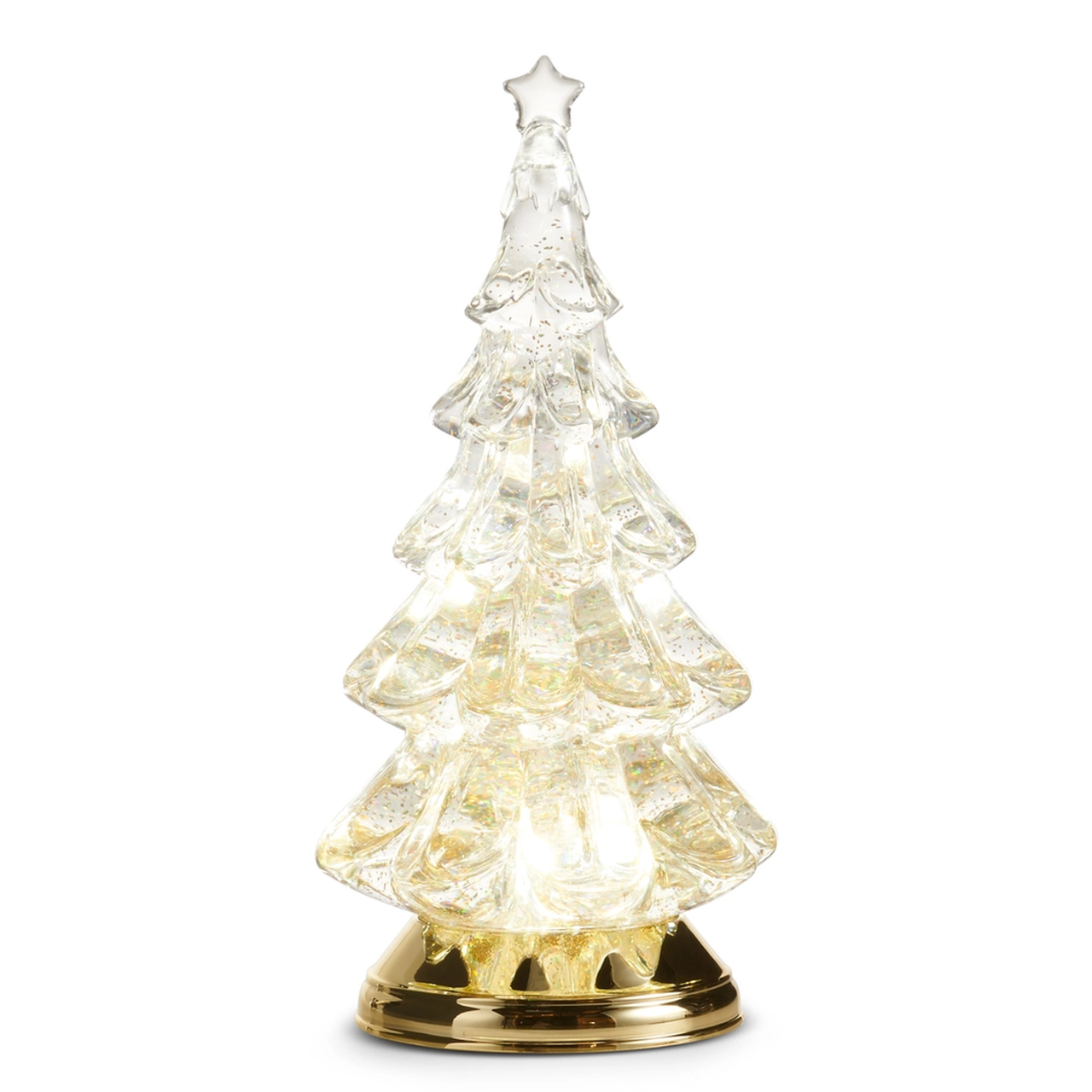 Lighted Gold Swirling Glitter Tree | The Christmas Loft