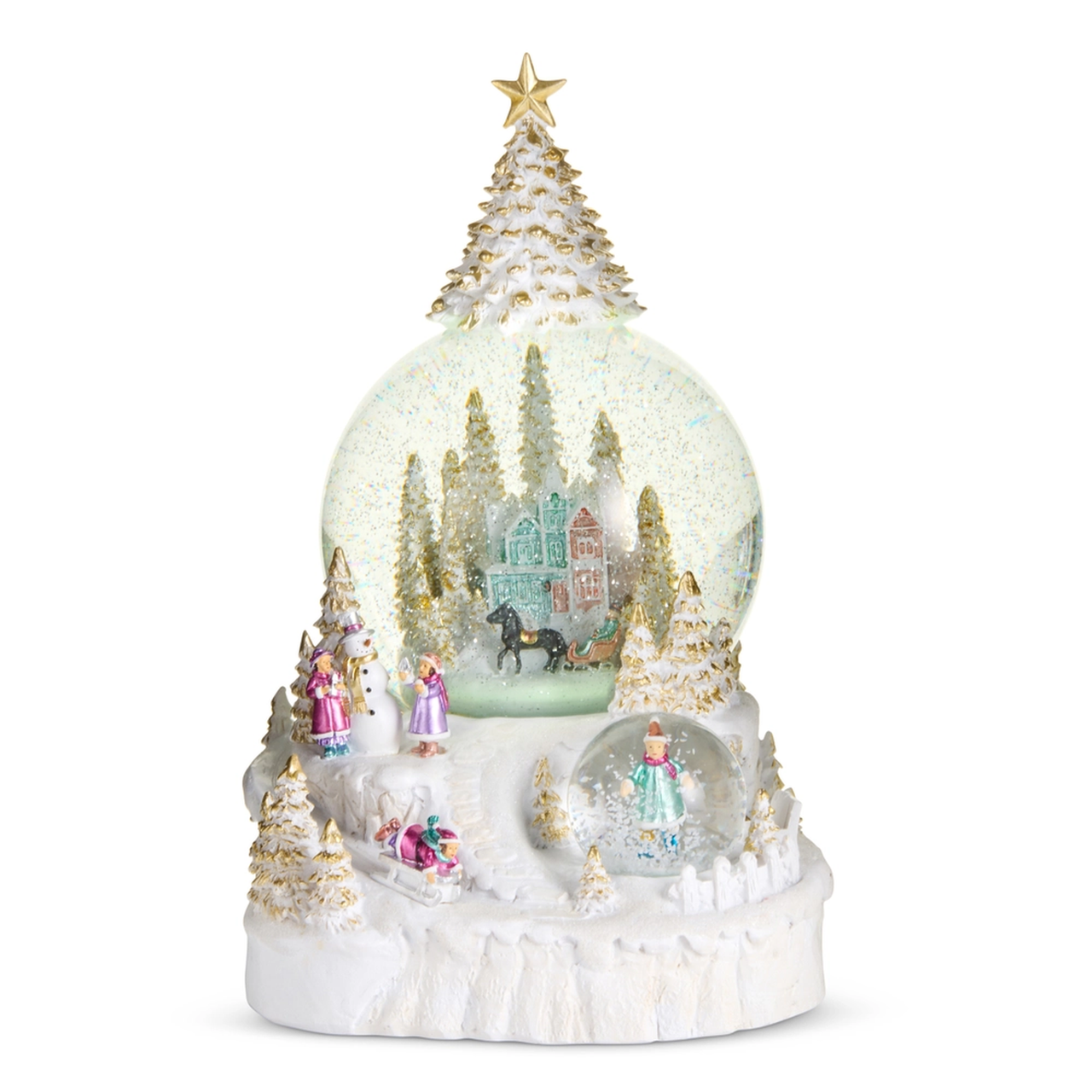 Frozen Elegance Lighted Water Globe | The Christmas Loft