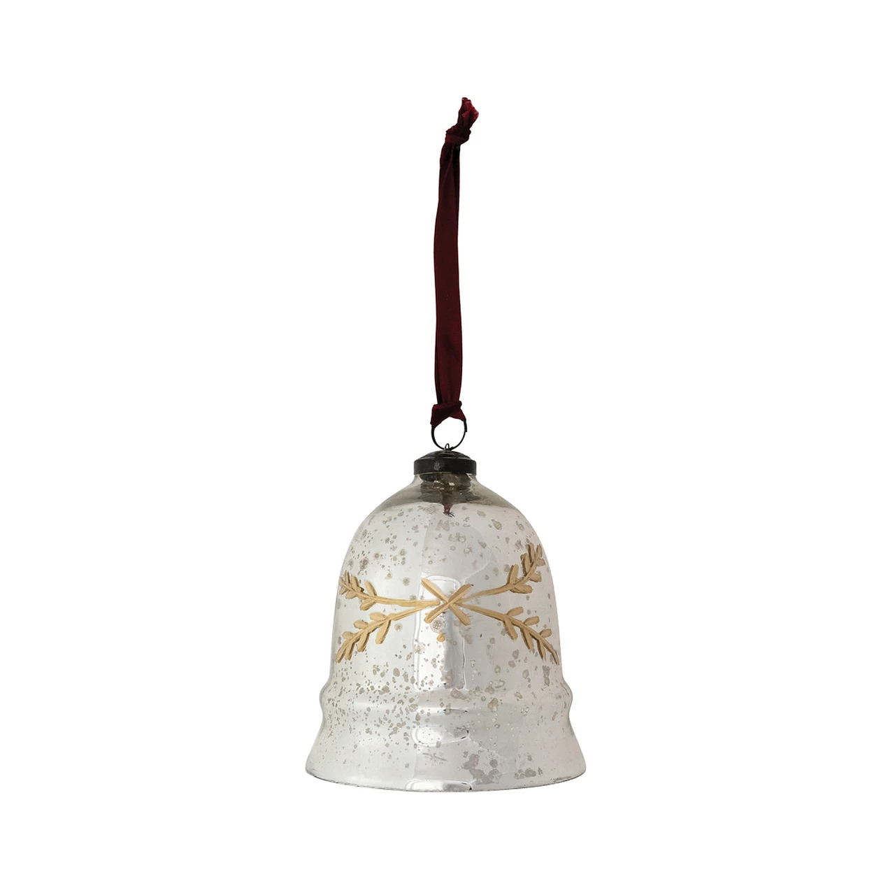 Branch Mercury Glass Bell Ornament