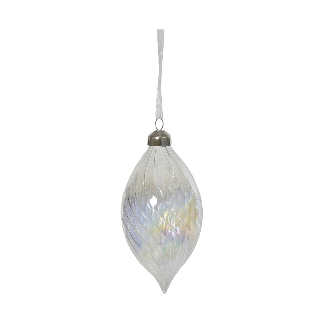 Iridescent Teardrop Ornament