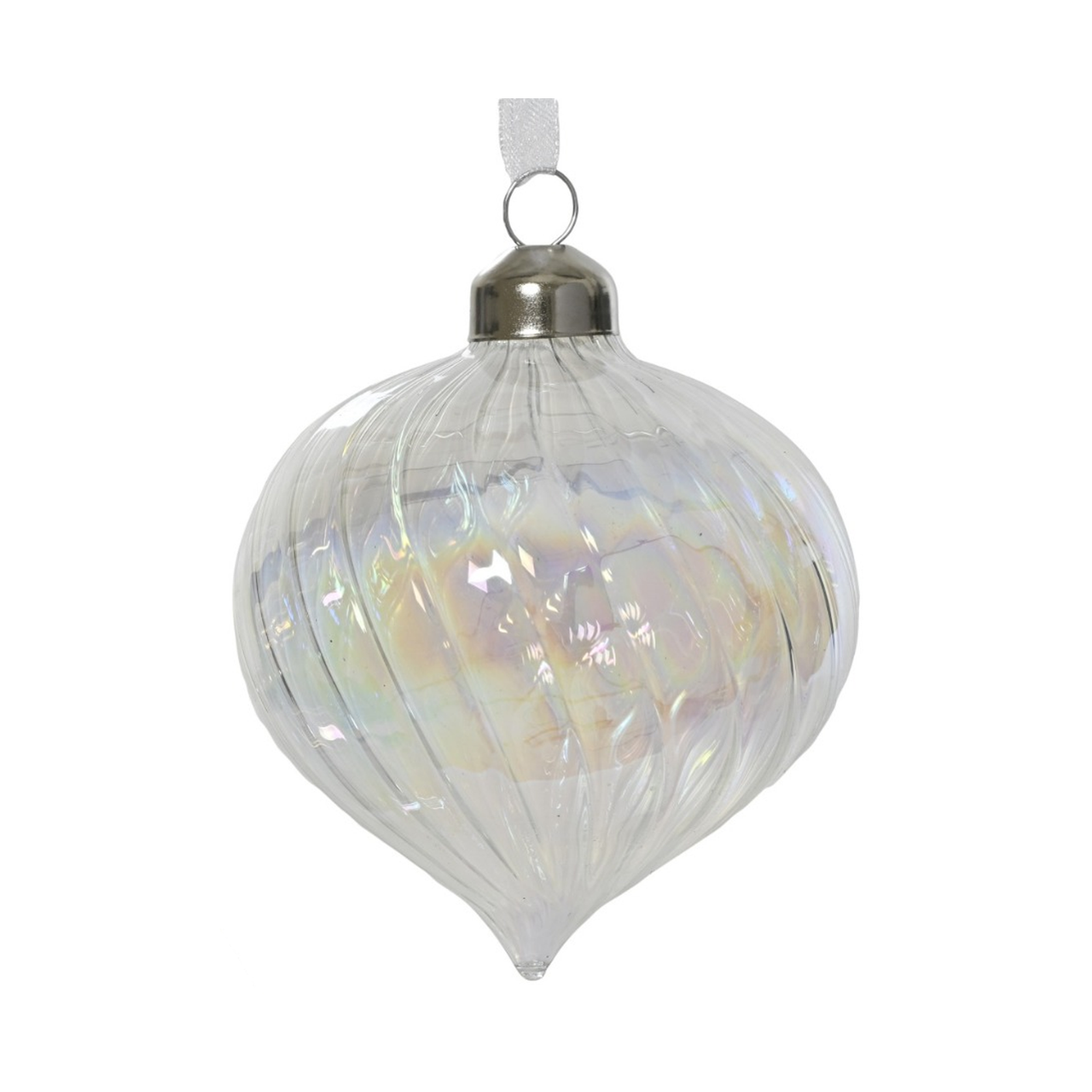 Iridescent Onion Ornament