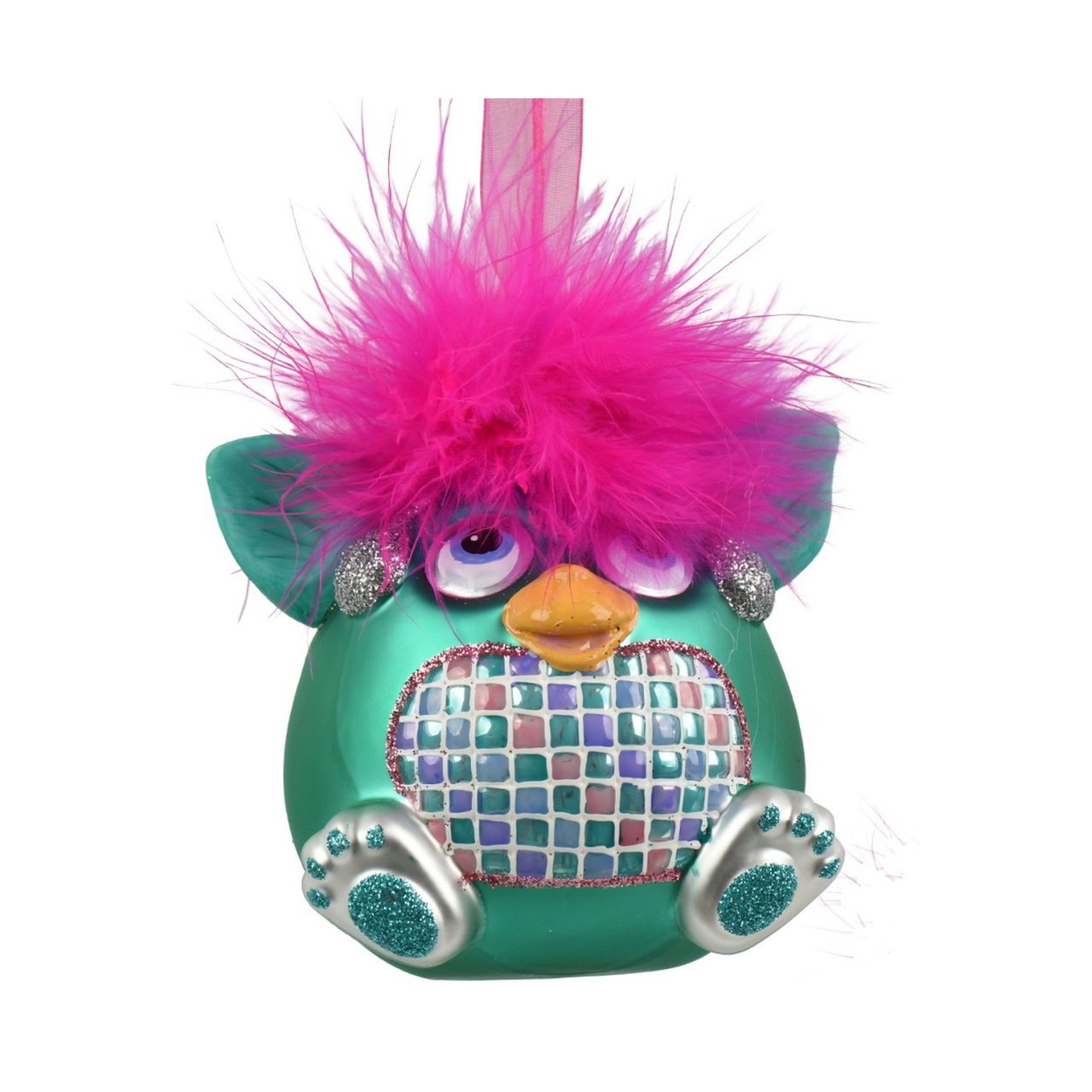 Teal Troll Ornament