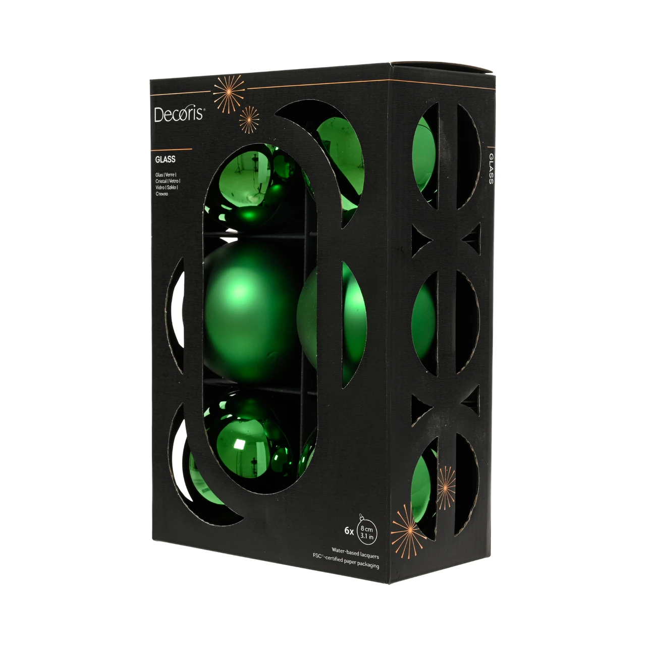 Jolly Green Ball Ornament Set