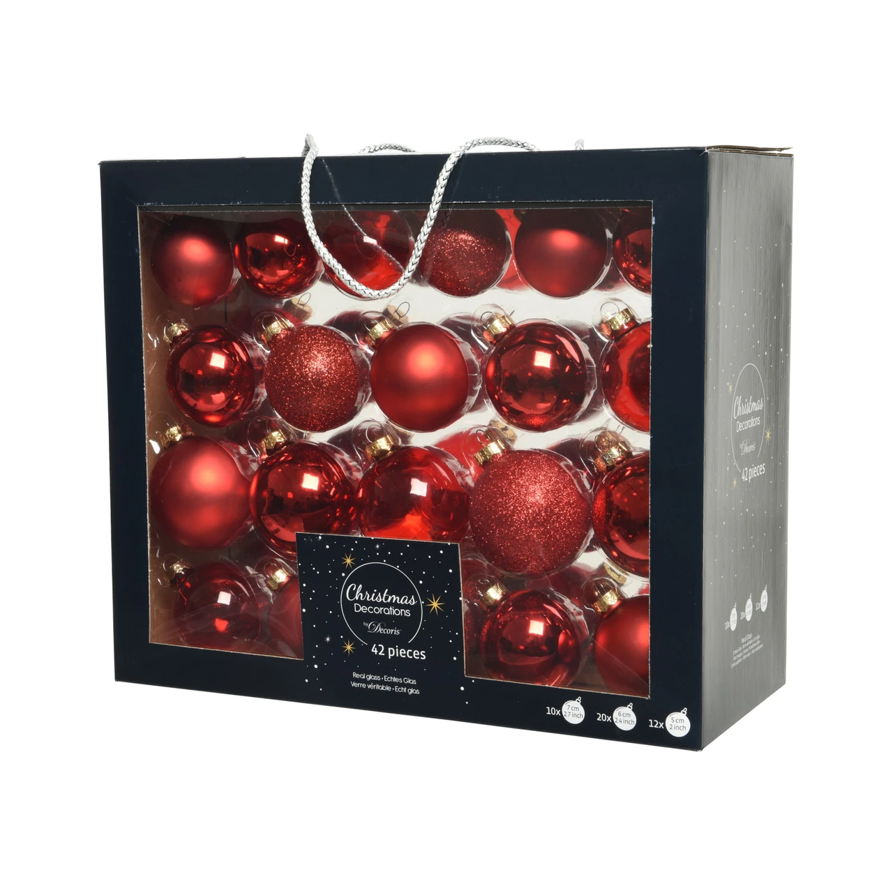 Christmas Red Ball Ornament Set