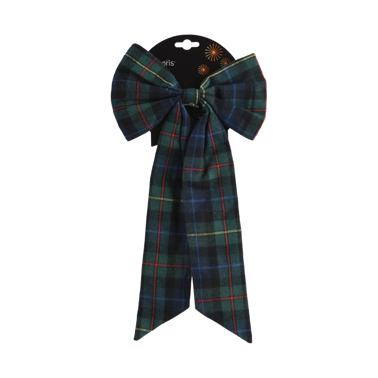 Green Plaid Christmas Bow