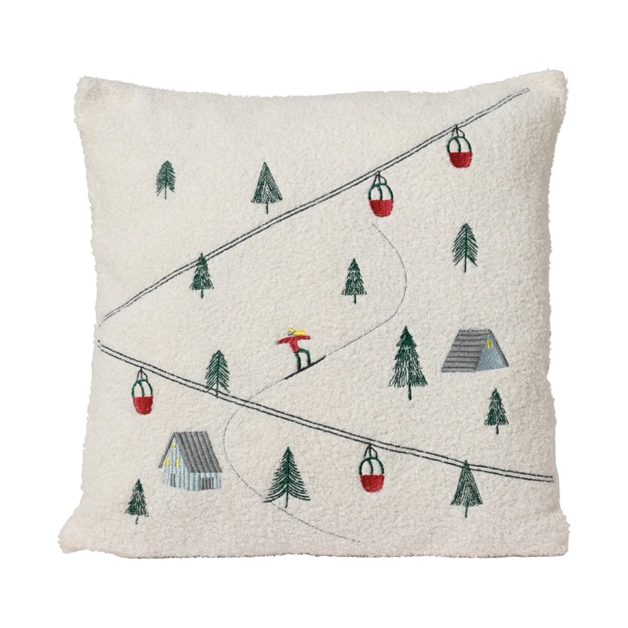 Ski Mountain Pillow