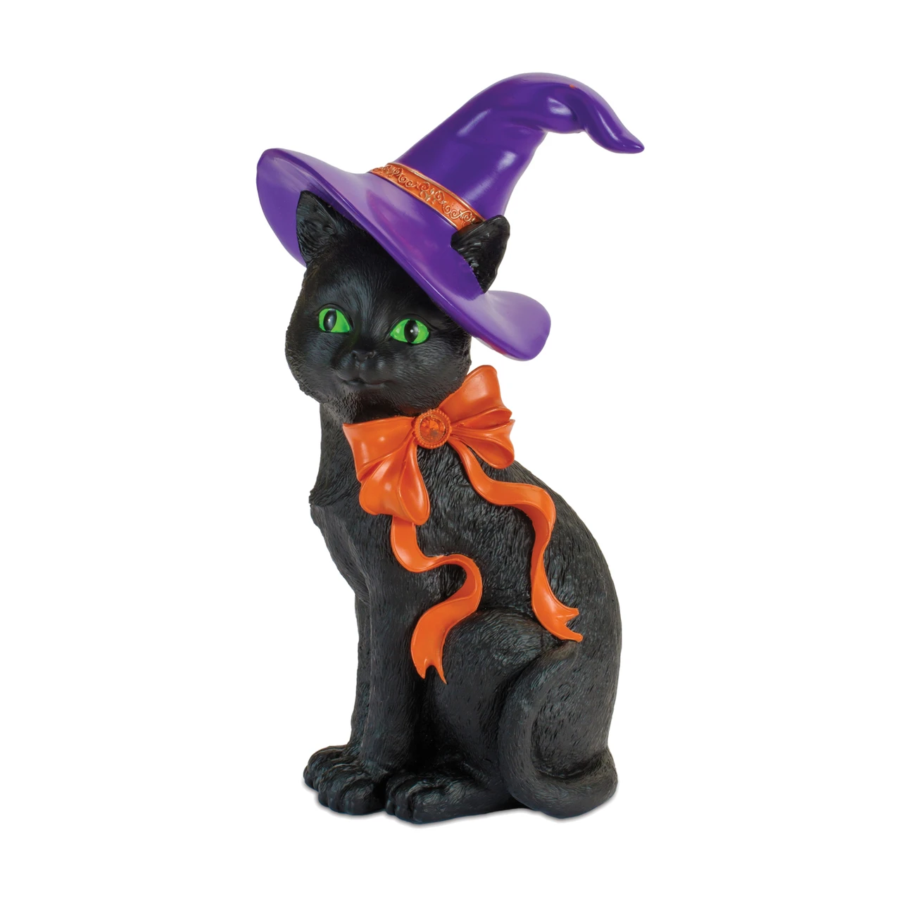 Black Cat Witch Figurine
