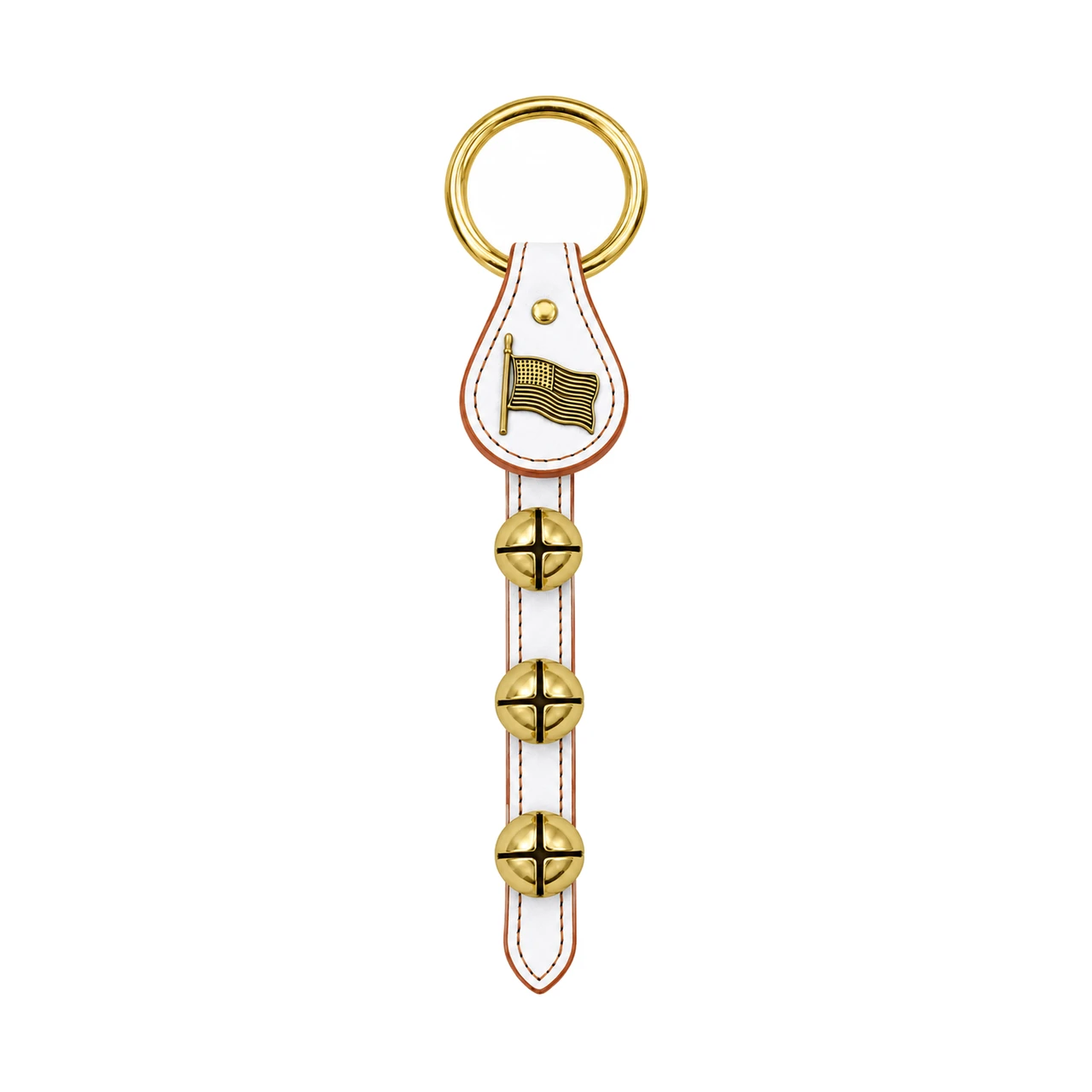 White American Flag Three-Bell Doorknob Hanger
