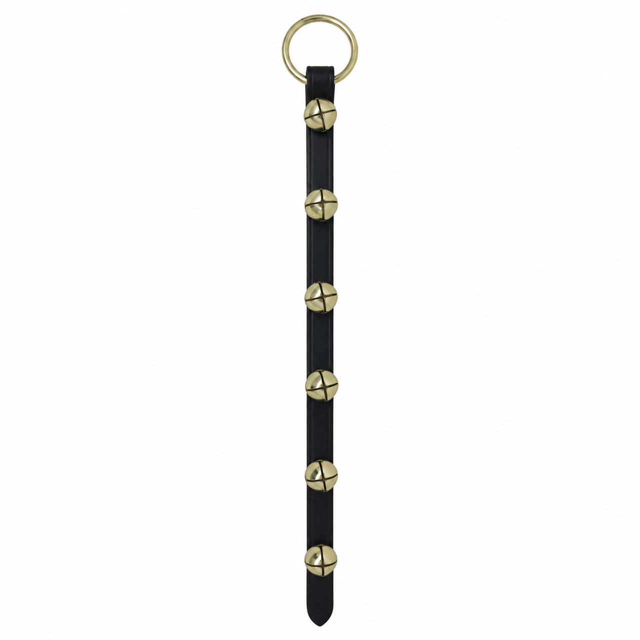 Six Sleigh Bell Strap with Large Ring