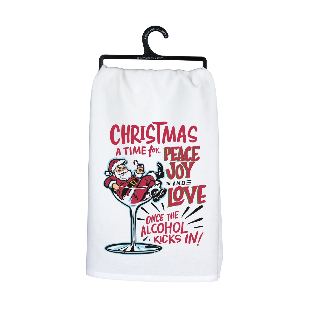 Christmas Joy and Love Funny Kitchen Towel
