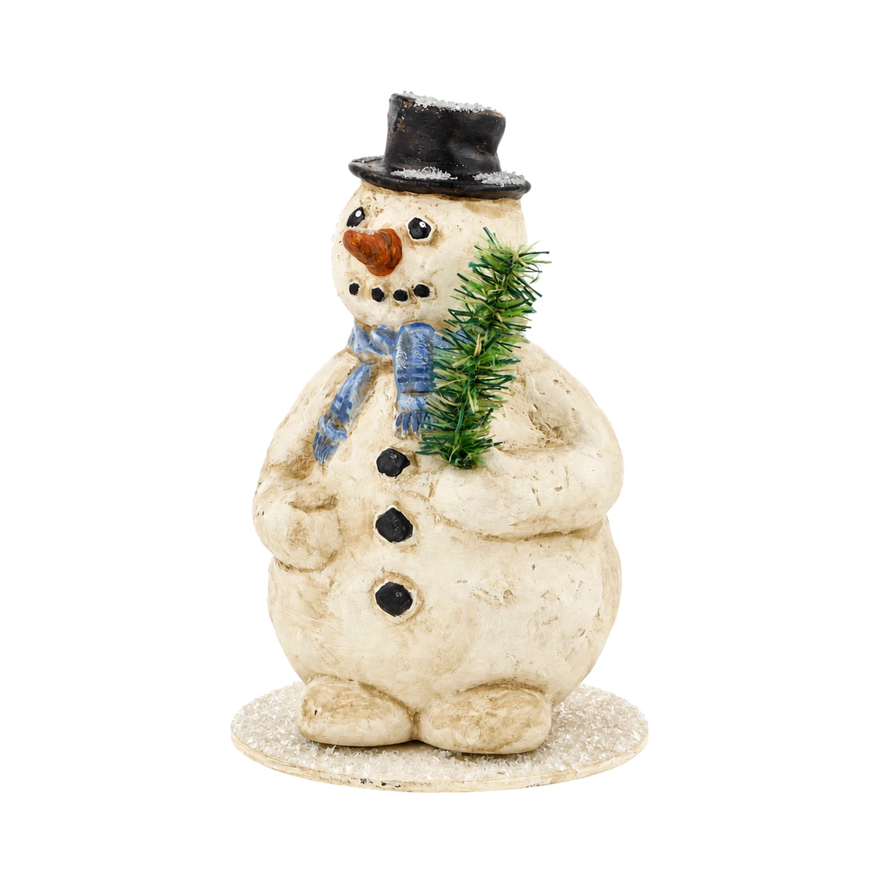 Marolin Snowman with Blue Scarf Candy Container