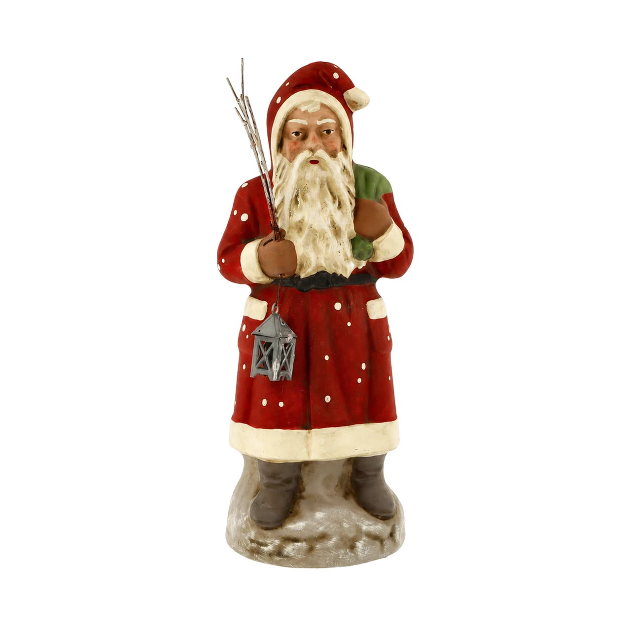 Marolin Santa with Lantern Figure