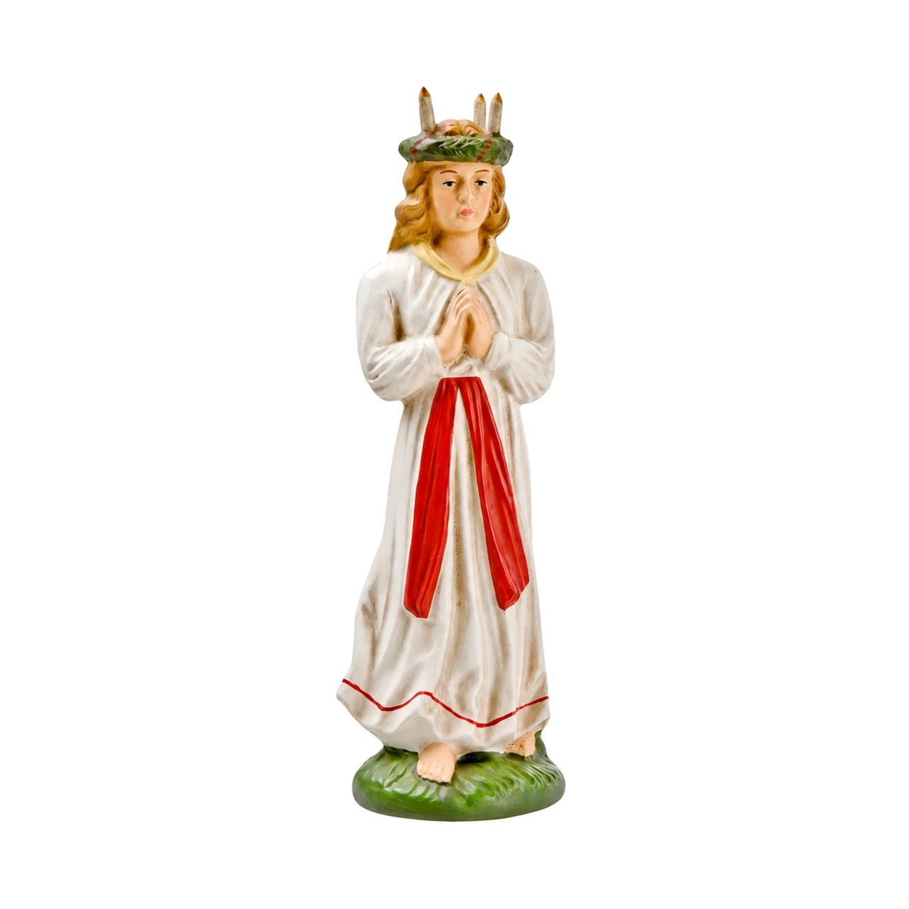 Marolin St. Lucia with Candle Wreath Figure