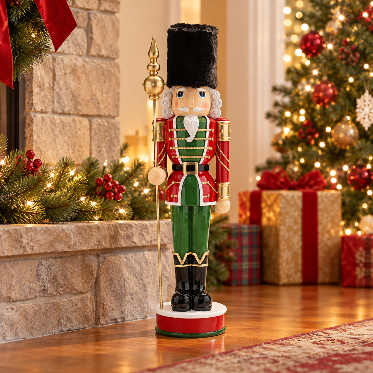 Black Hat Soldier Nutcracker