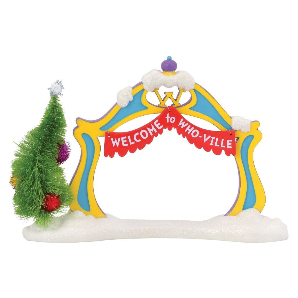 Department 56 Grinch Village Welcome to Who-Ville Archway
