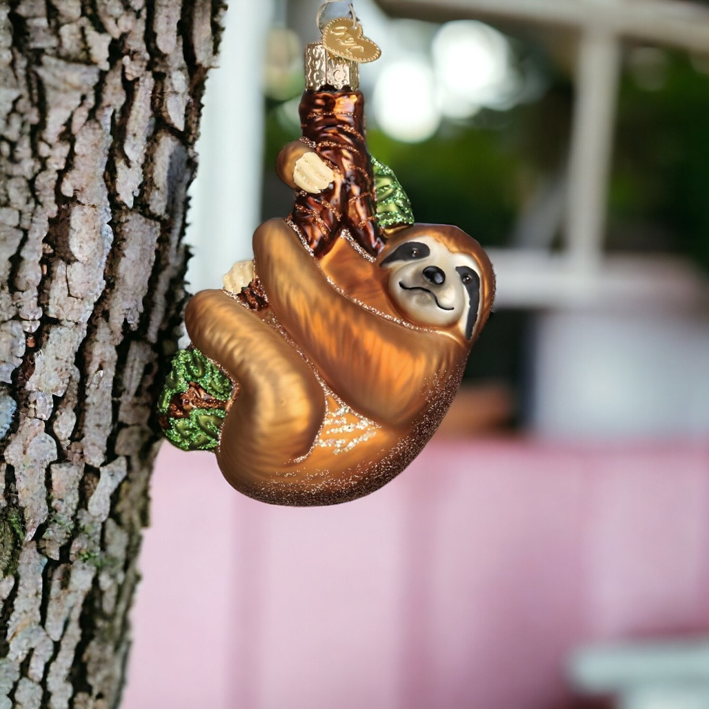Old World Christmas- Sloth Ornament