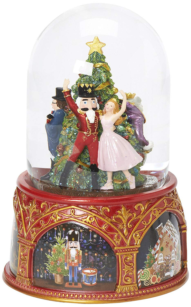 Nutcracker Ballet Musical Glitter Snowglobe