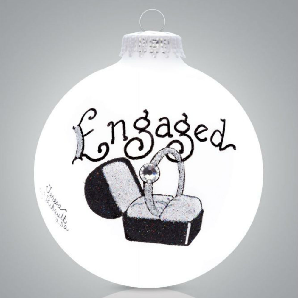 Heart Gifts by Teresa - Ring Engaged Ornament