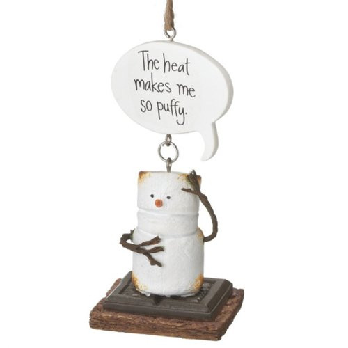 Toasted Smores Heat Makes Me Puffy Ornament