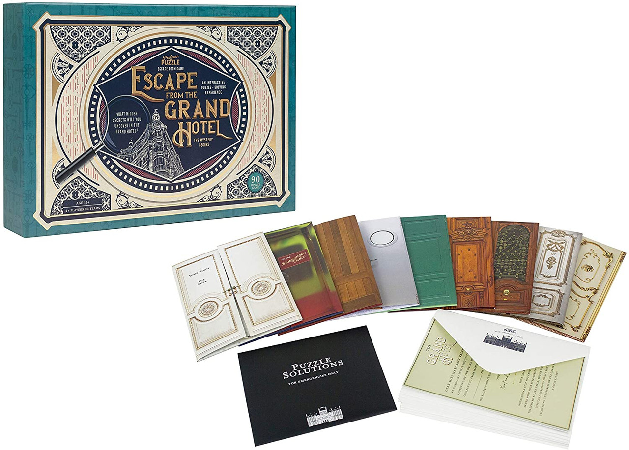  Professor Puzzle Escape from The Grand Hotel - Escape Room Game - Multiplayer Brain Teasing Game / Escape The Room Game