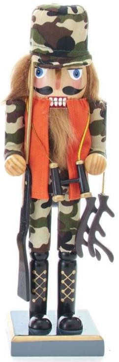 10" Camo Hunter Nutcracker