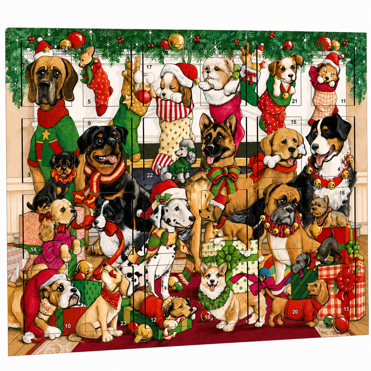 Byers' Choice Christmas Dogs Advent Calendar | The Christmas Loft