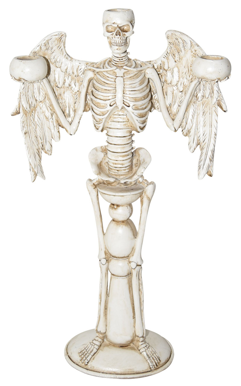 Sunstar Resin Skeleton Candle Holder 18 Inch