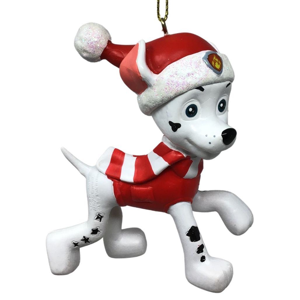 Paw Patrol Marshall With Santa Hat Ornament