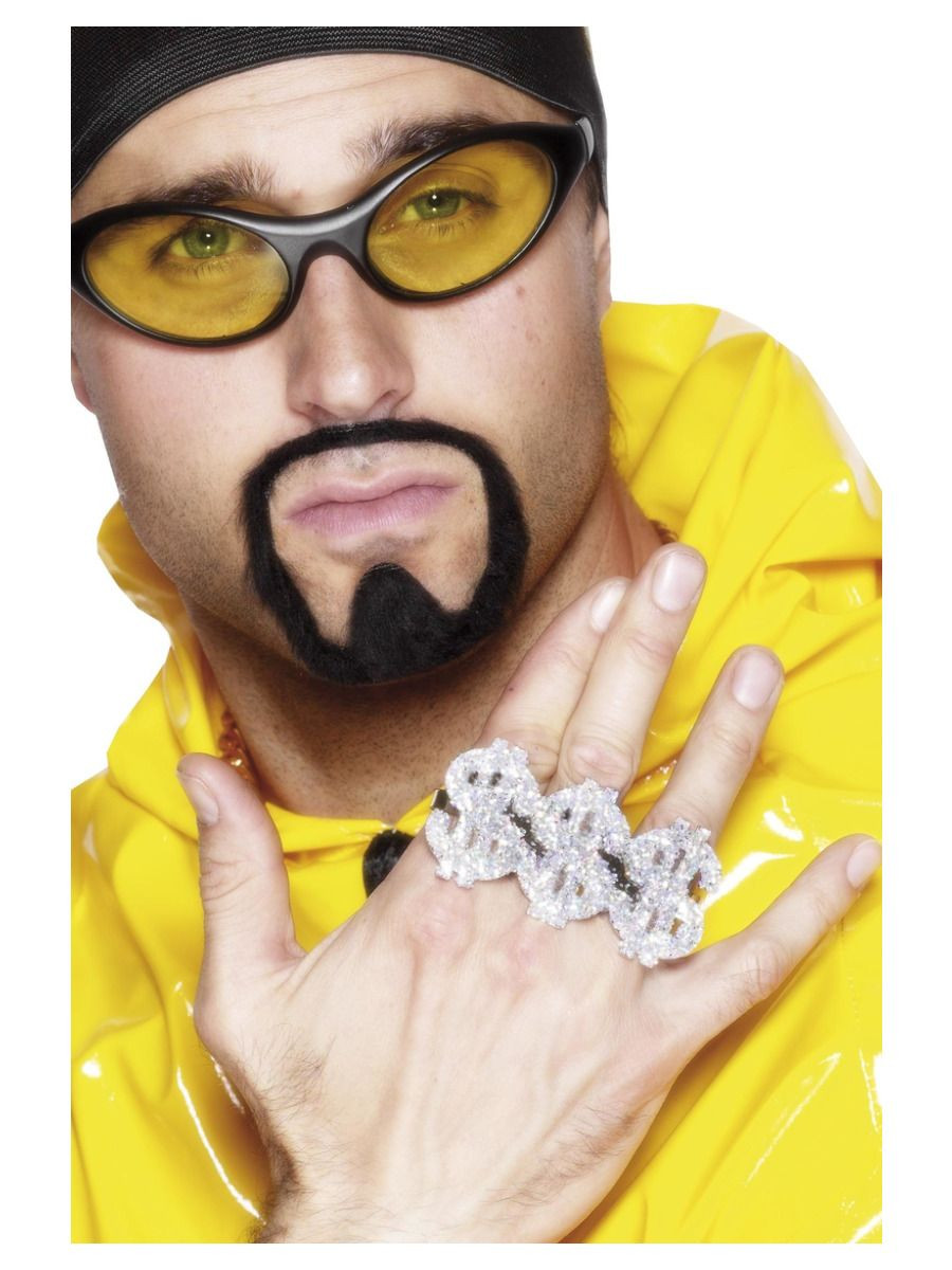 Adult Unisex 3 in 1 Dollar Rapper Ring