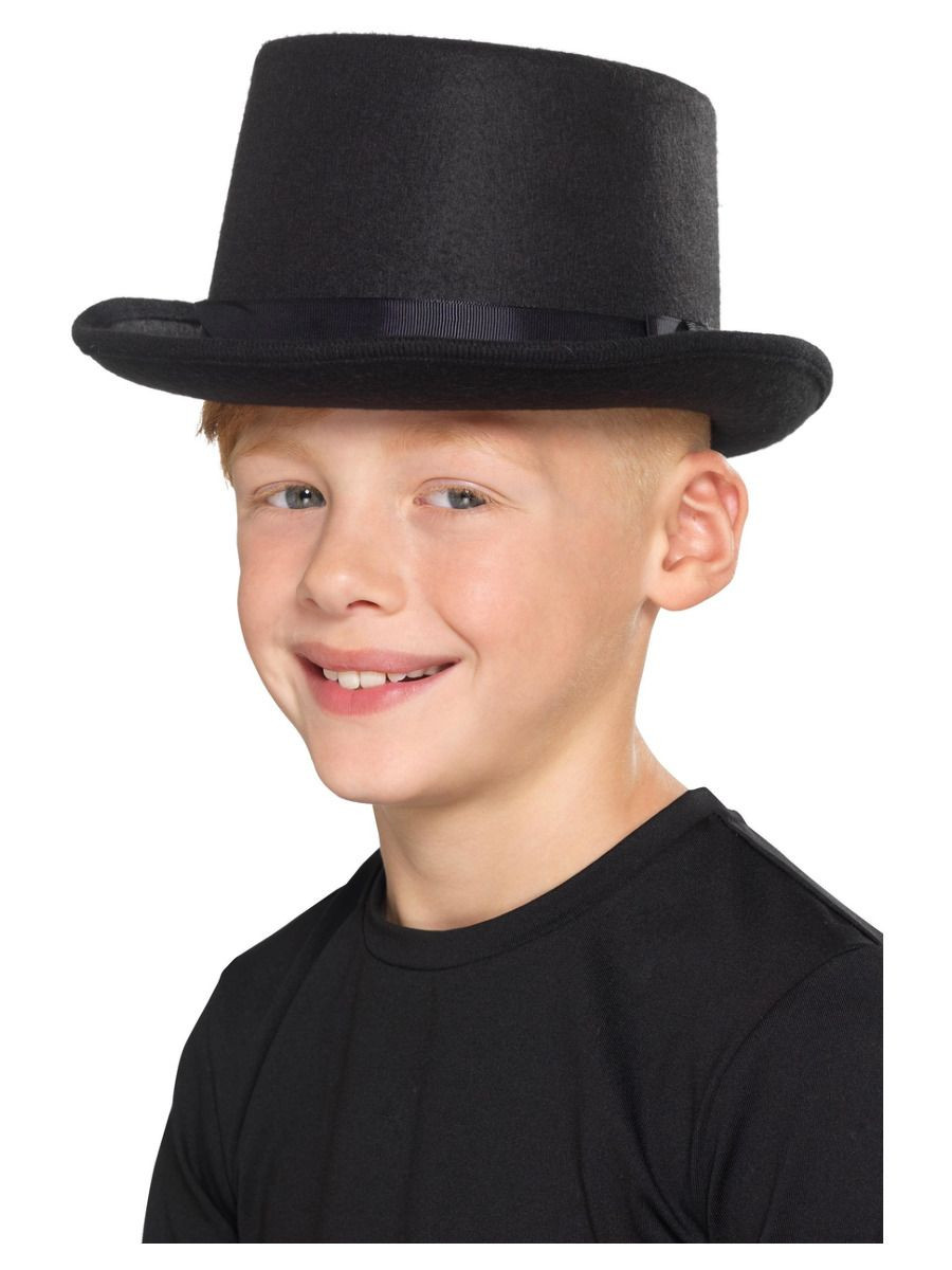 Kids Top Hat, Black