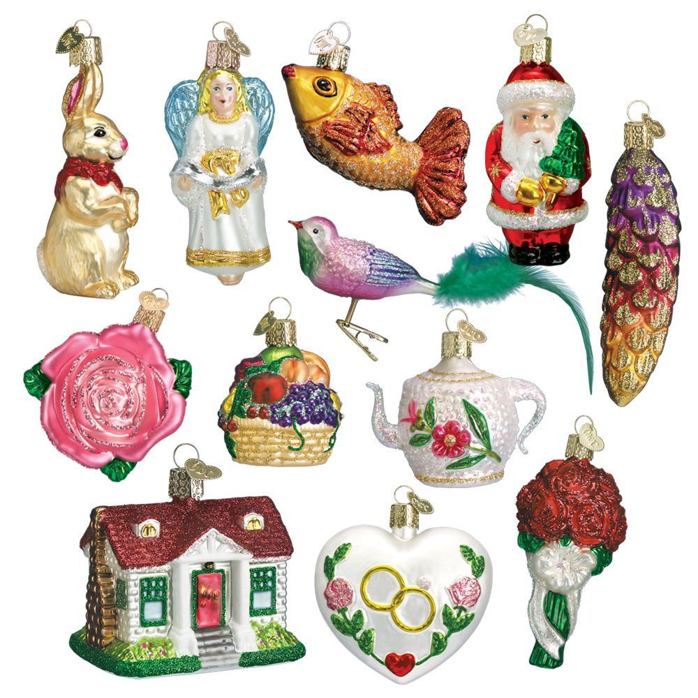 Old World Christmas  - 12 Pc. Ornament Bride Gift Box Set