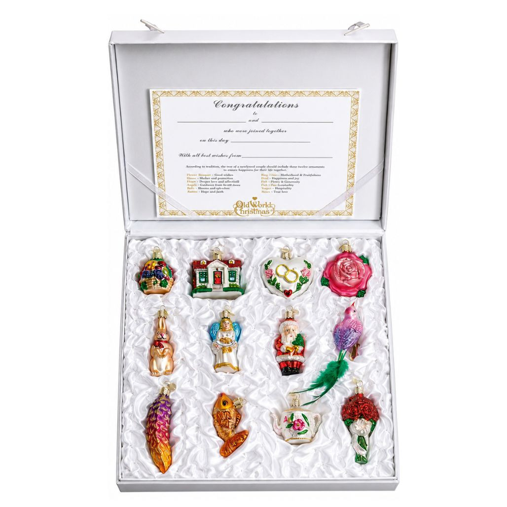 Old World Christmas Bride's Ornament Collection