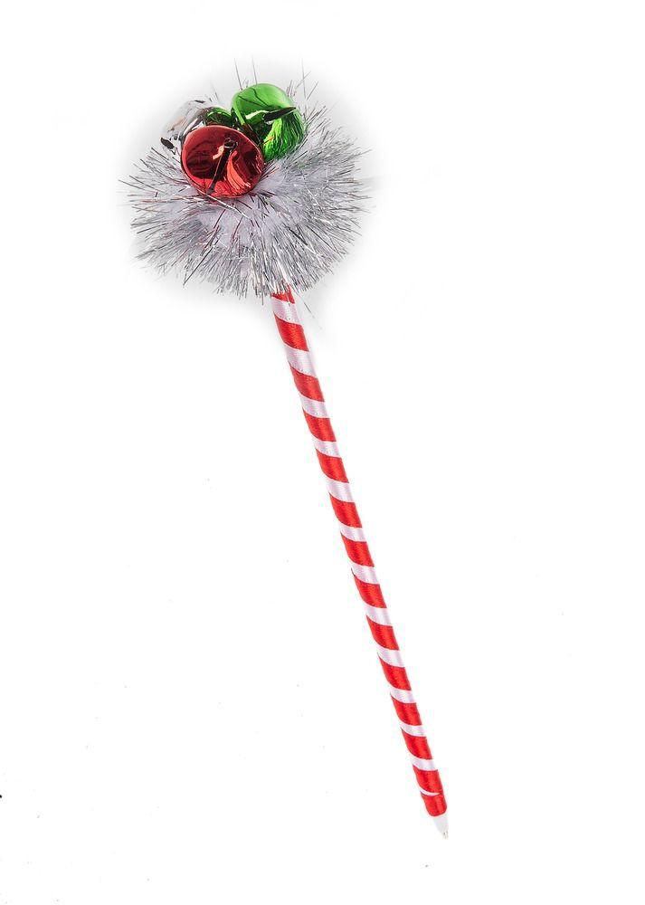 Christmas Pompom Pen with Jingle Bells