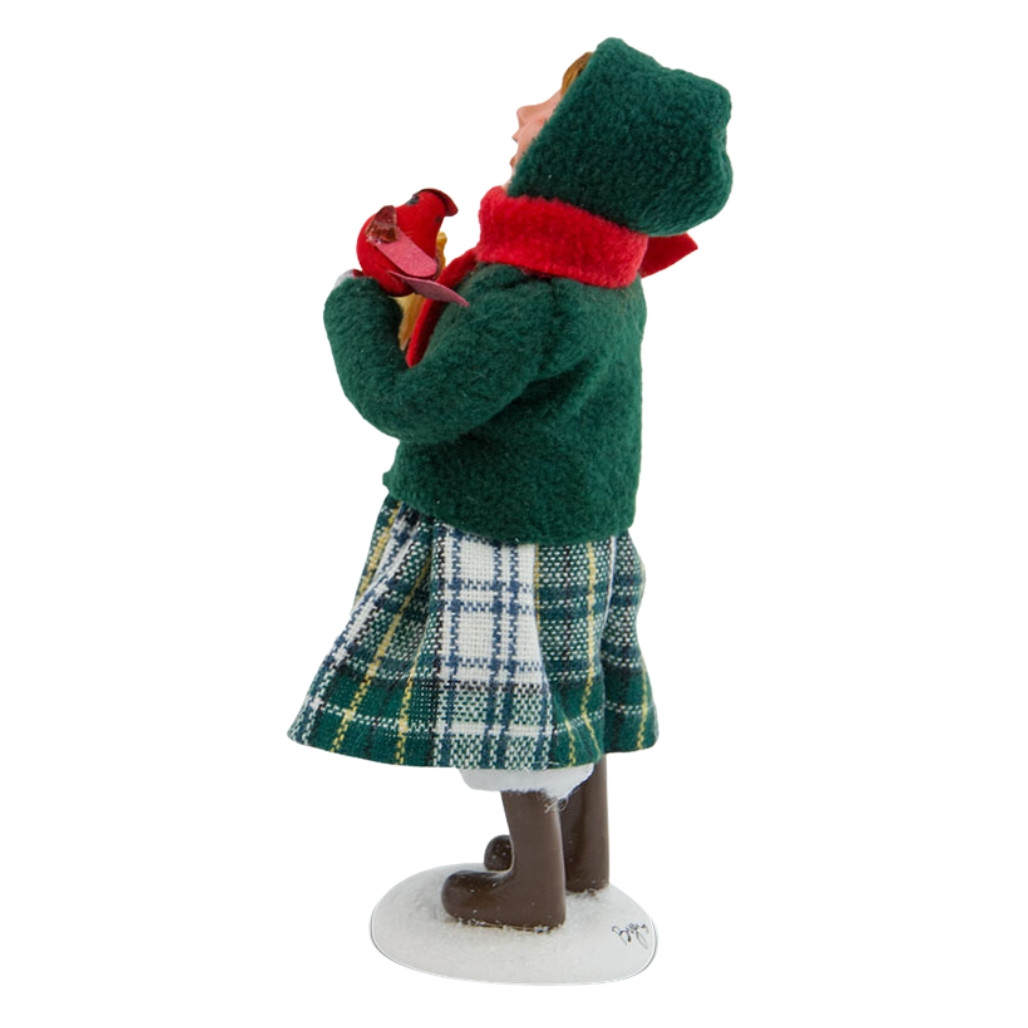 Byers' Choice Cardinal Family Girl Caroler