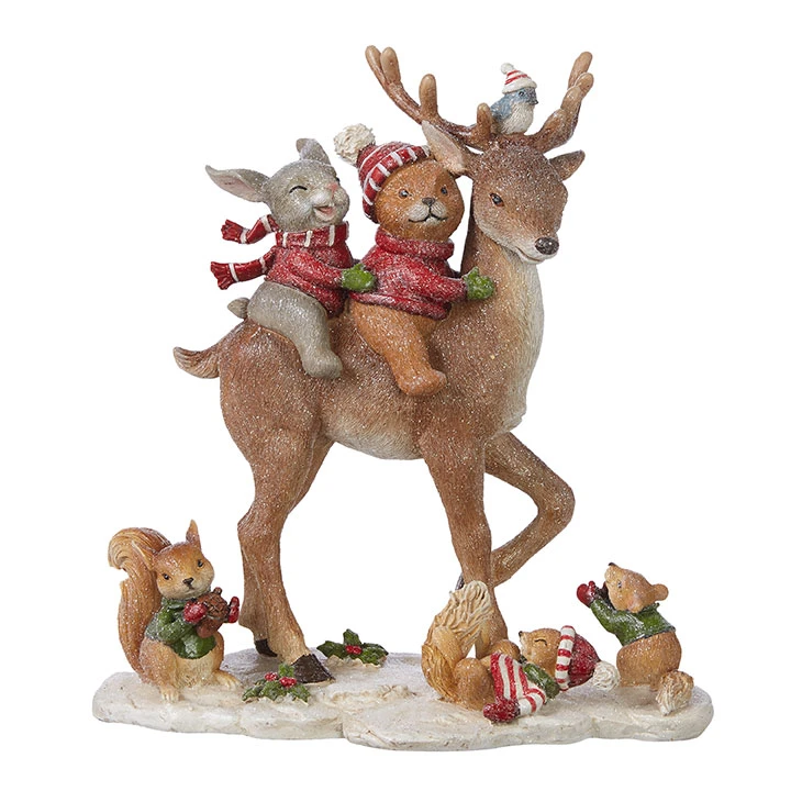 10.25" Forest Friends On Deer