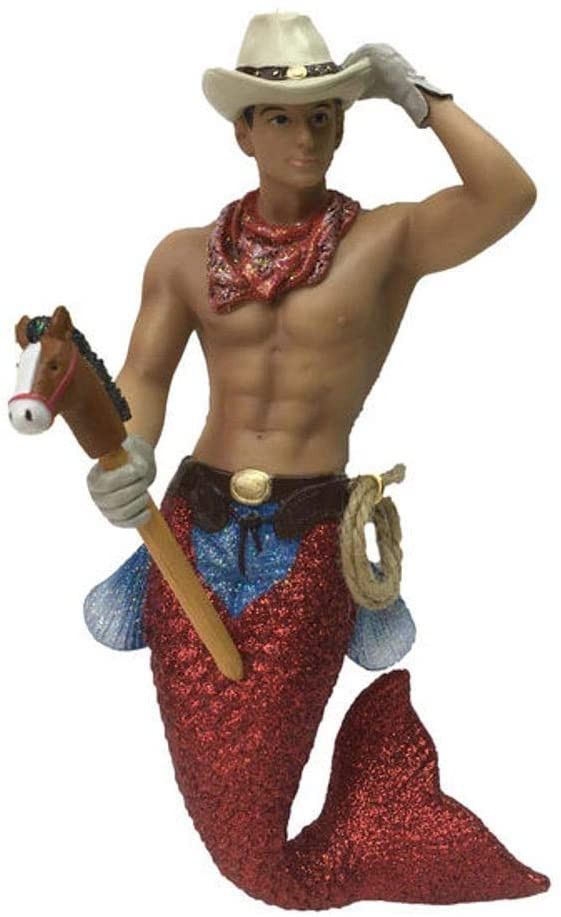 Cowpoke Merman Ornament
