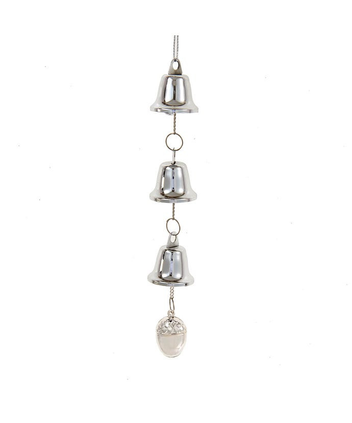 Silver Metal Bells Ornament
