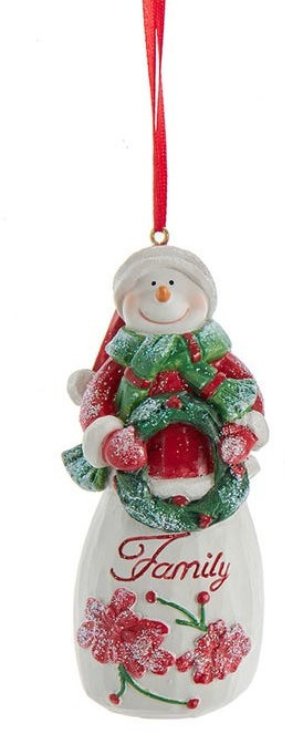 Family Snowman Ornament
