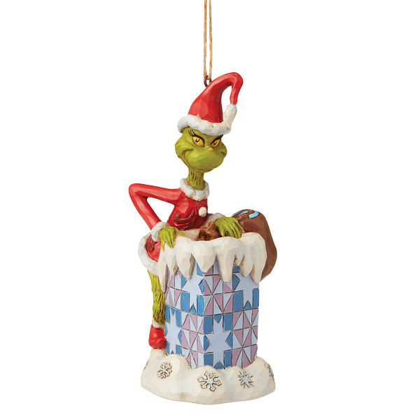 Jim Shore - Grinch - Grinch In Chimney Ornament