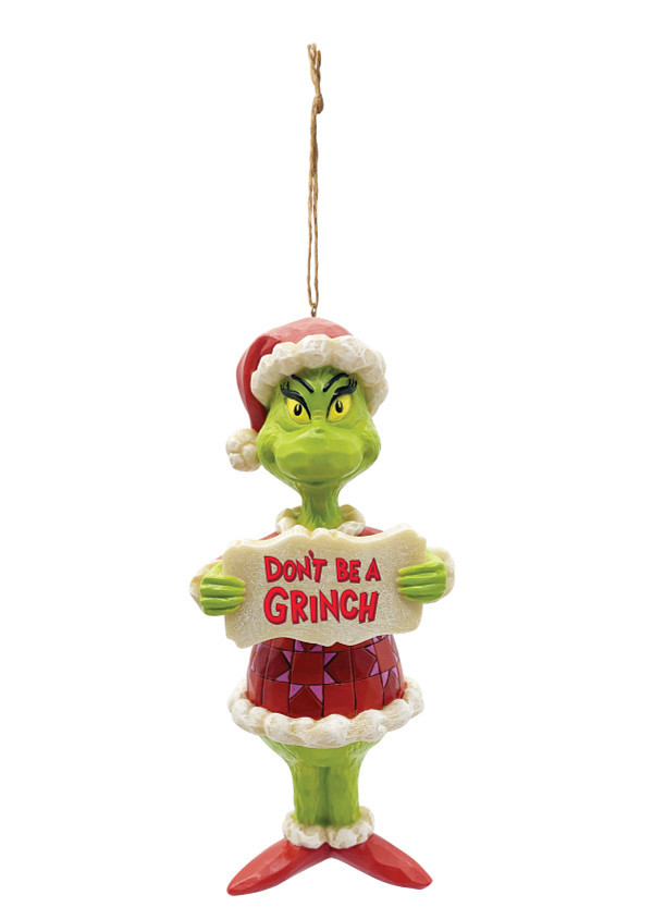 Jim Shore - Grinch - Don't Be A Grinch Ornament