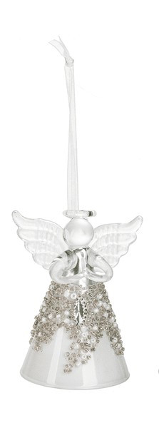 White Elegant Angel Ornament